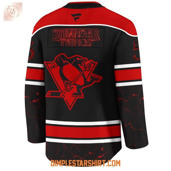 Pittsburgh Penguins x Stranger Things 5 One Last Adventure Jersey