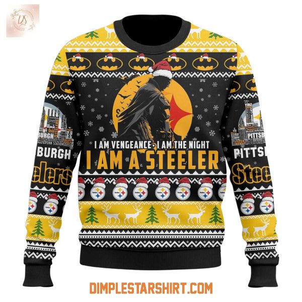 Pittsburgh Steelers x Batman Ugly Sweater