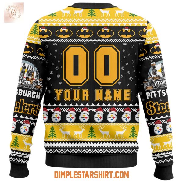Pittsburgh Steelers x Batman Ugly Sweater