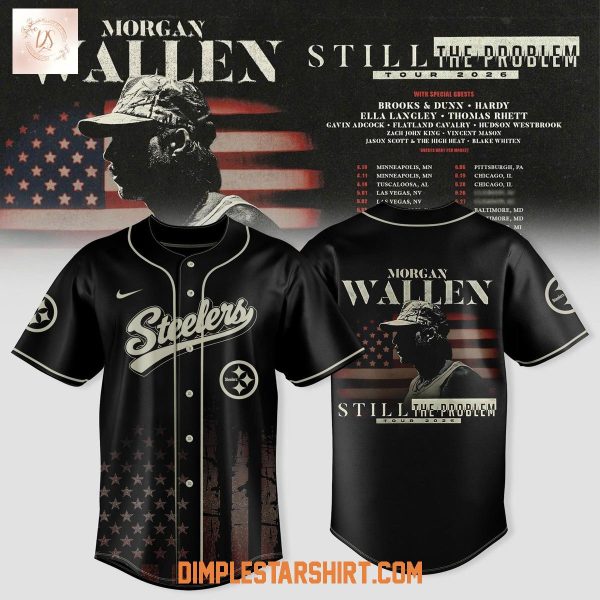 Pittsburgh Steelers x Morgan Wallen Still The Problem Tour 2026 Jersey