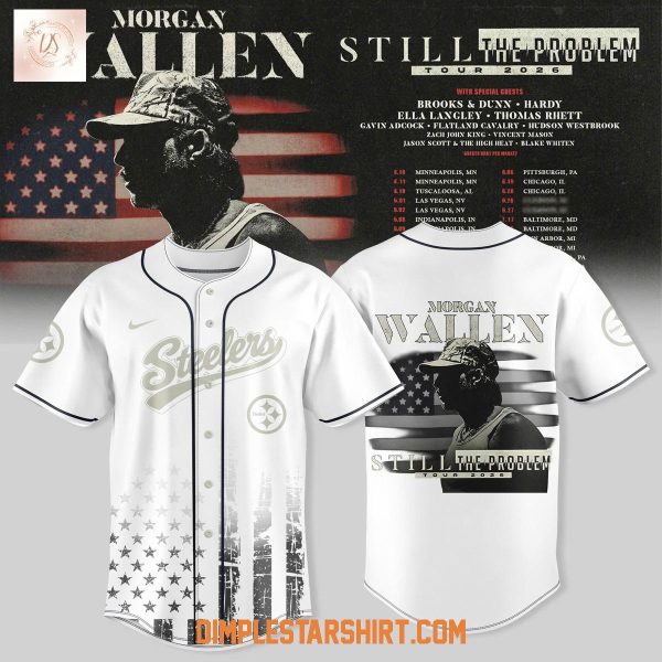 Pittsburgh Steelers x Morgan Wallen Still The Problem Tour 2026 Jersey