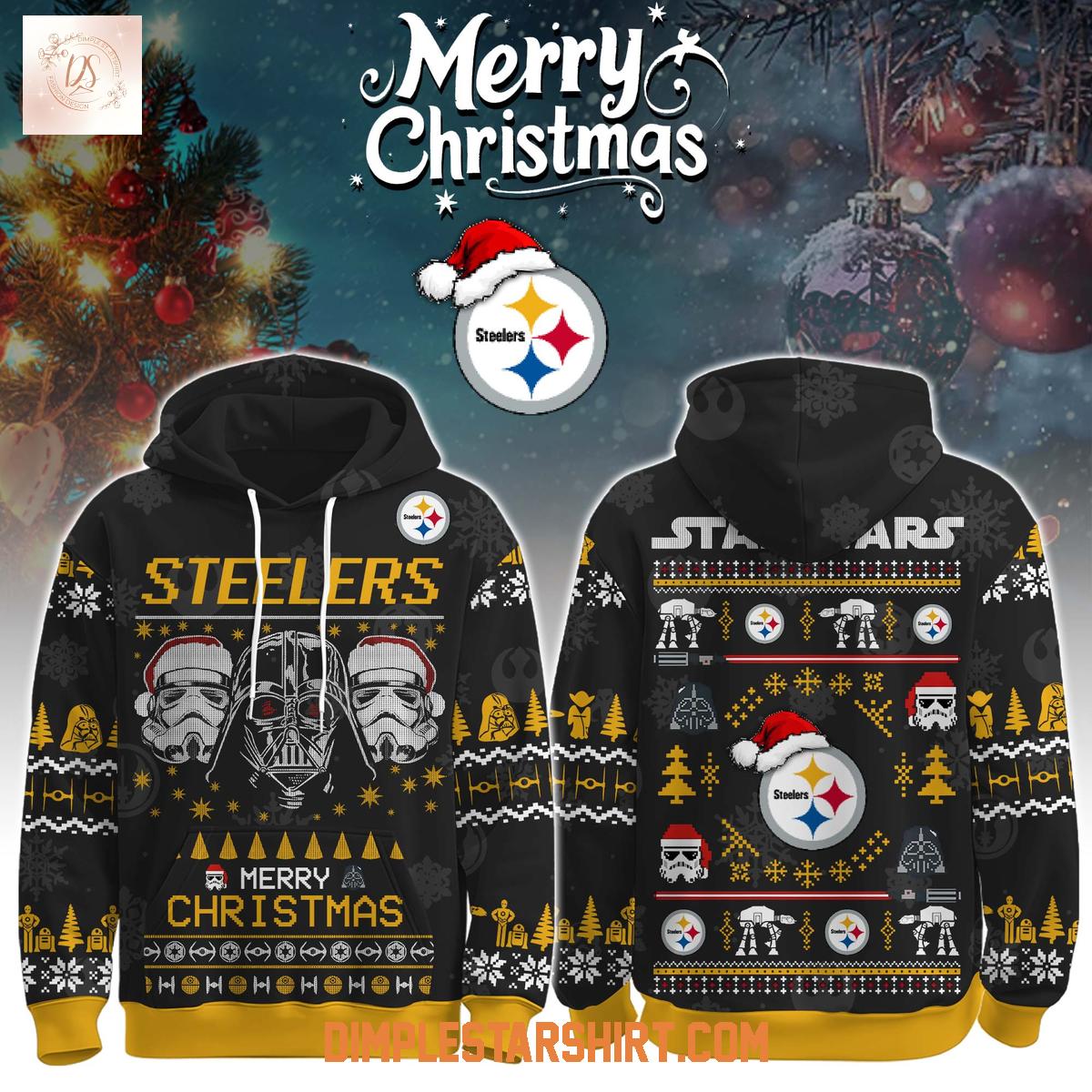 Pittsburgh Steelers x Star Wars The Force Christmas Hoodie Shirt Pittsburgh Steelers x Star Wars The Force Christmas Hoodie Shirt