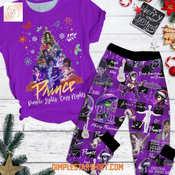 Prince Purple Lights Cozy Nights Pajamas Set