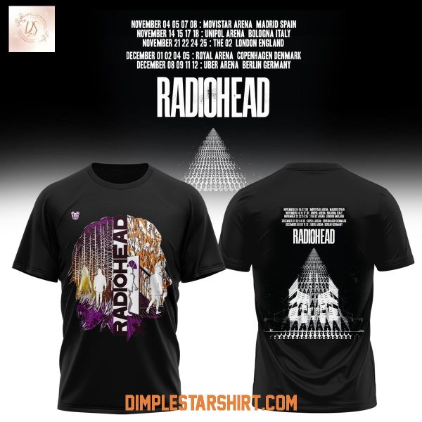 Radiohead Europe Tour 2025 Hoodie Shirt