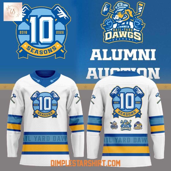 Rail Yard Dawgs 10 Seasons Alumni Auction Uniform Jersey