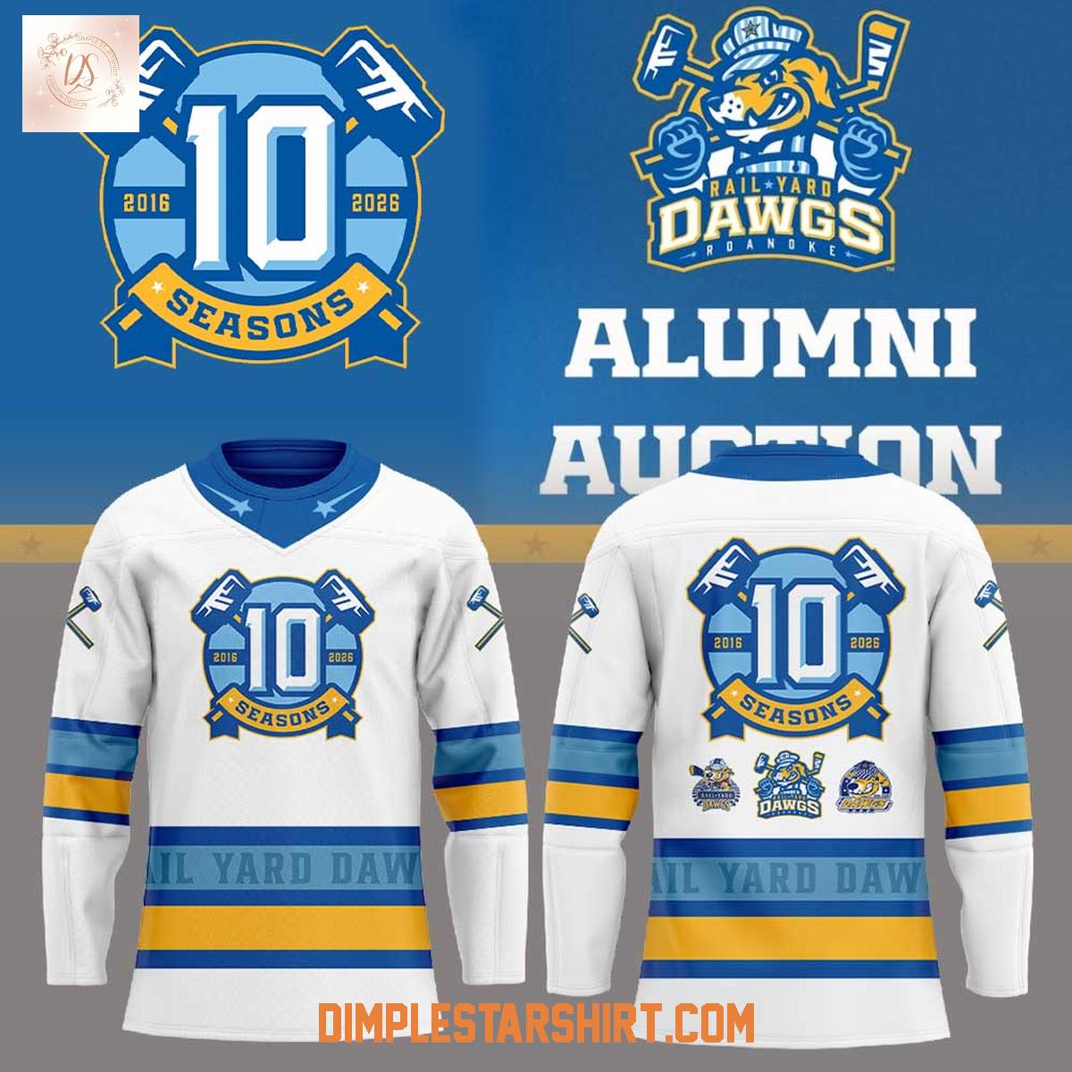 Rail Yard Dawgs 10 Seasons Alumni Auction Uniform Jersey Rail Yard Dawgs 10 Seasons Alumni Auction Uniform Jersey