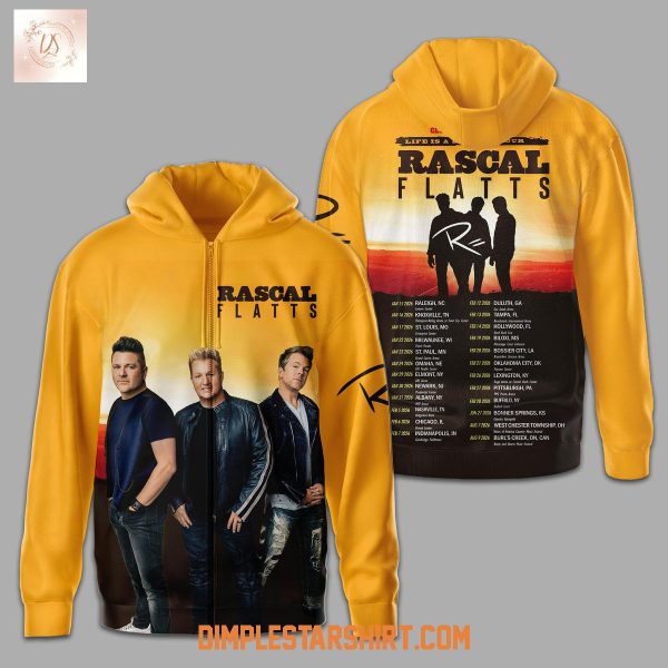 Rascal Flatts Celebrating 25 Years Life Is A Highway Tour Hoodie T Shirt