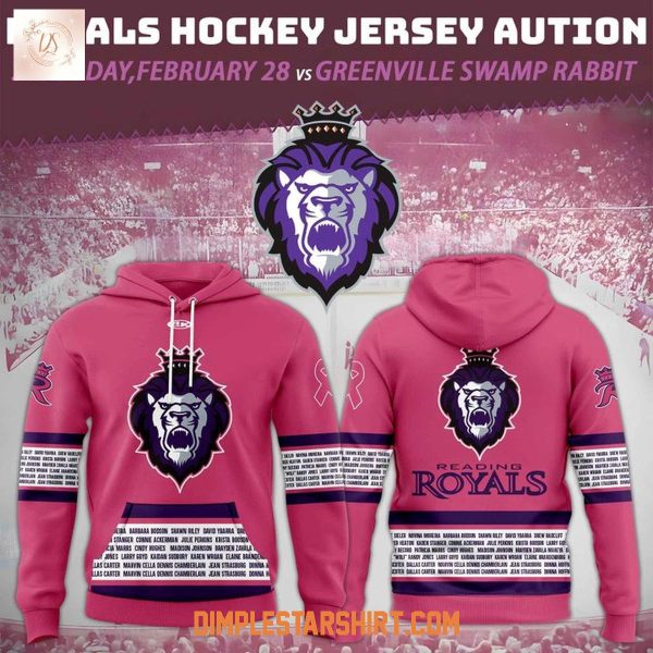 Reading Royals Pink In The Rink 2025 Hoodie Shirt