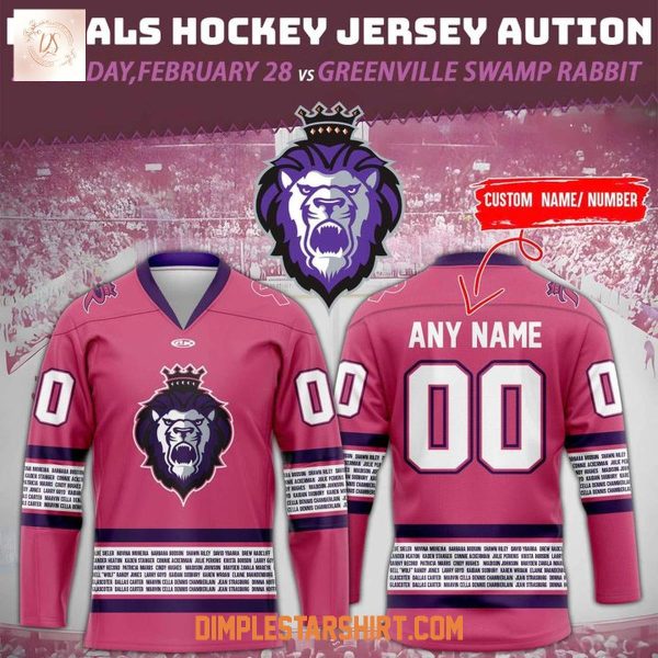 Reading Royals Pink In The Rink 2025 Jersey