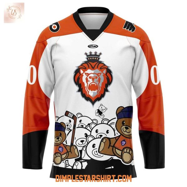 Reading Royals Vs Philadelphia Flyers Night Teddy Bear Toss Jersey