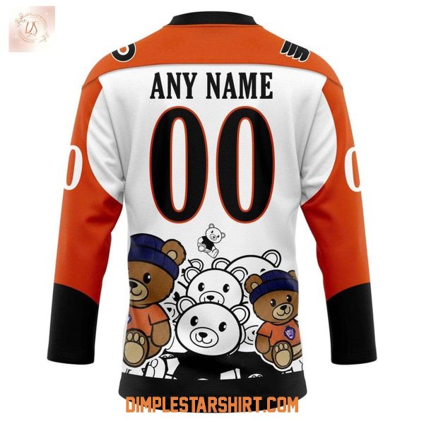 Reading Royals Vs Philadelphia Flyers Night Teddy Bear Toss Jersey