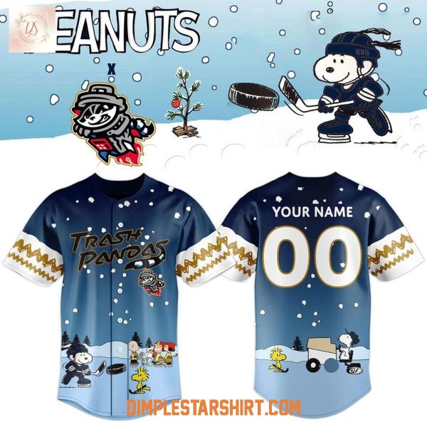 Rocket City Trash Pandas 2025 Peanuts Christmas Jersey