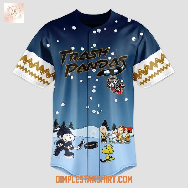 Rocket City Trash Pandas 2025 Peanuts Christmas Jersey