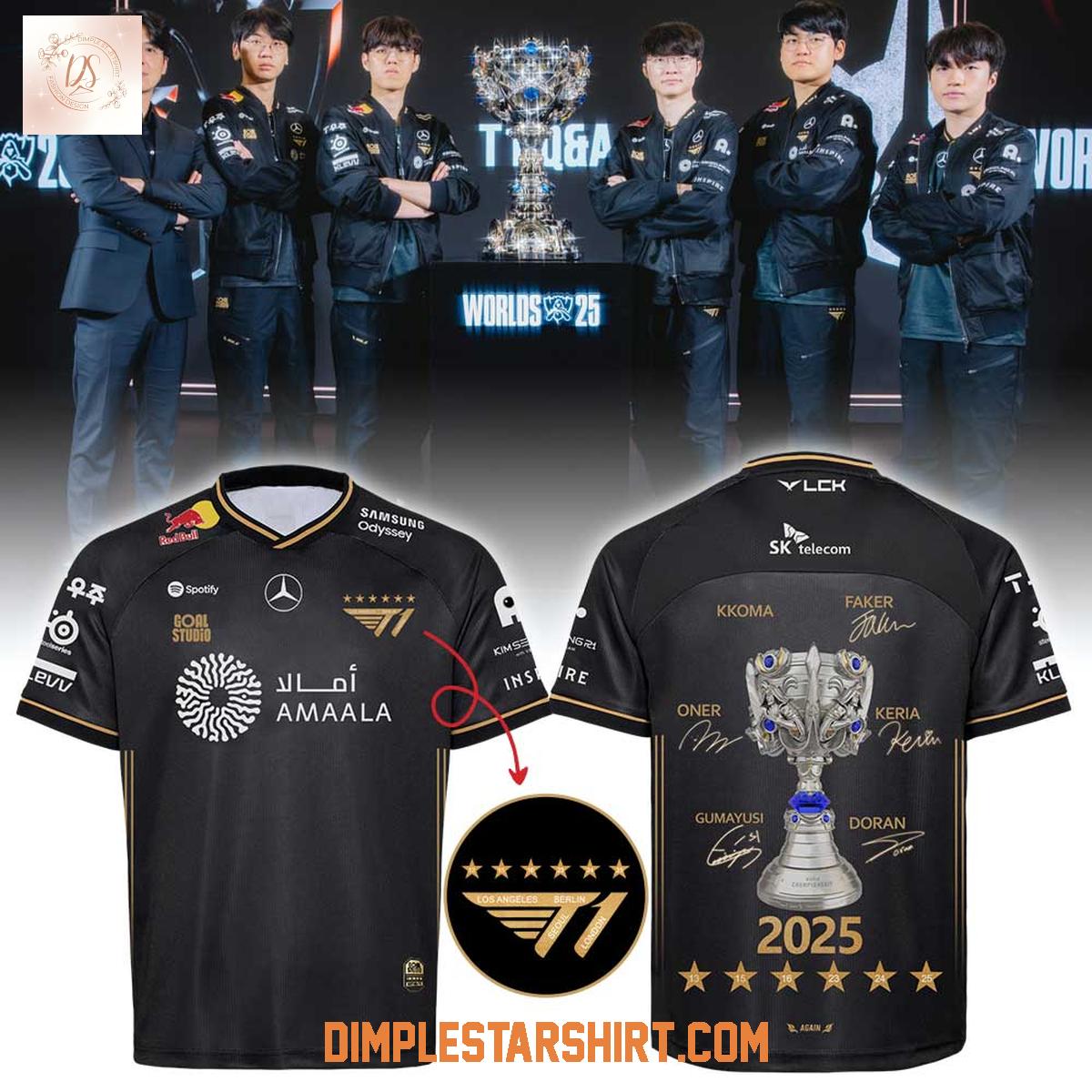SKT T1 2025 Lol World Champions Signature Jersey SKT T1 2025 Lol World Champions Signature Jersey