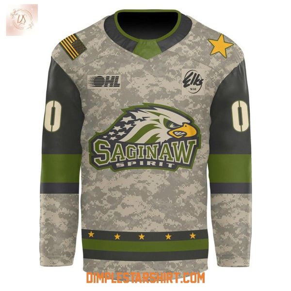 Saginaw Spirit Military Appreciation Night 2025 Jersey