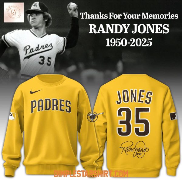 San Diego Padres x Randy Jones Memories 2025 Hoodie T Shirt