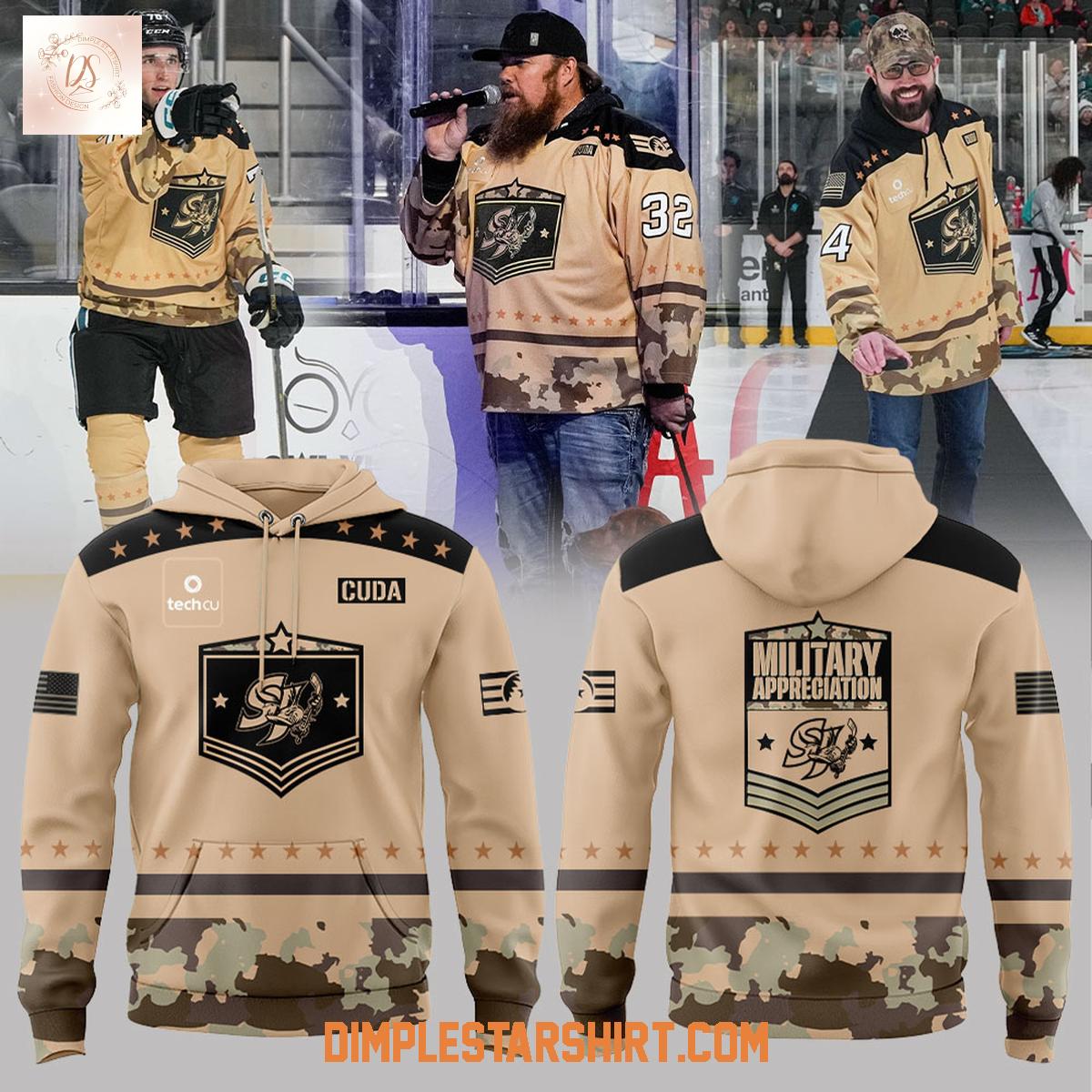 San Jose Barracuda Celebrating Veterans Day 2025 Hoodie T-Shirt San Jose Barracuda Celebrating Veterans Day 2025 Hoodie T-Shirt