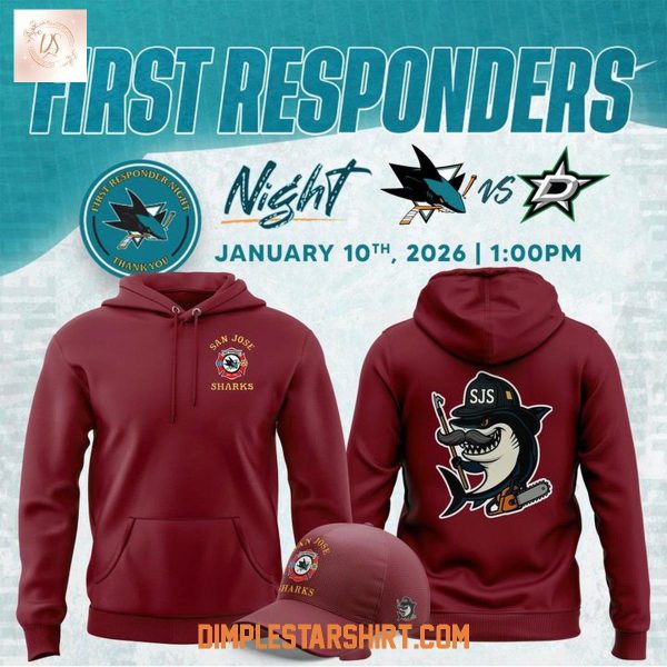 San Jose Sharks First Responders Night Hoodie T Shirt