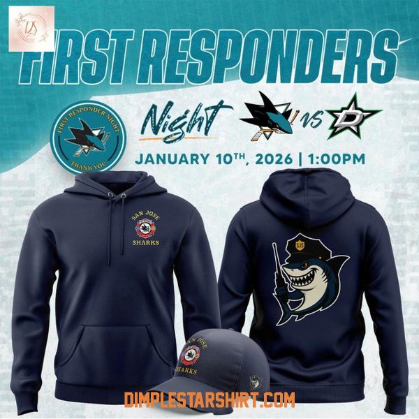 San Jose Sharks First Responders Night Hoodie T Shirt