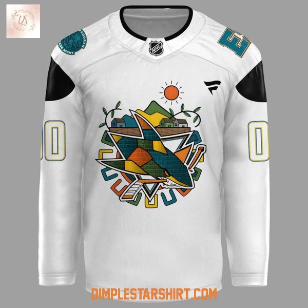 San Jose Sharks Salvadoran Heritage Night Jersey