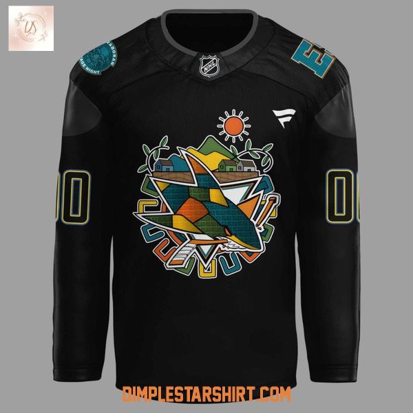 San Jose Sharks Salvadoran Heritage Night Jersey