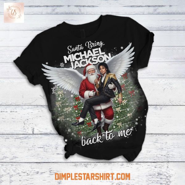 Santa Bring Michael Jackson Back To Me Pajamas Set