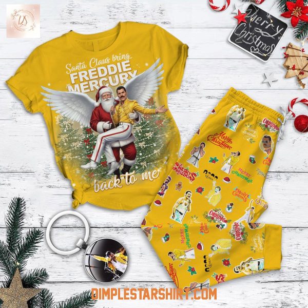 Santa Claus Bring Freddie Mercury Back To Me Pajamas Set