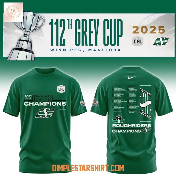 Saskatchewan Roughriders 112th Grey Cup CFL Champions Hoodie Shirt