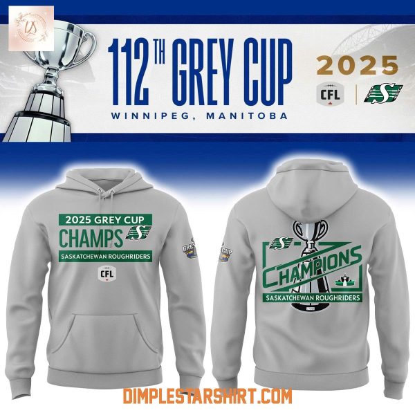 Saskatchewan Roughriders Grey Cup Champions Hoodie Shirt