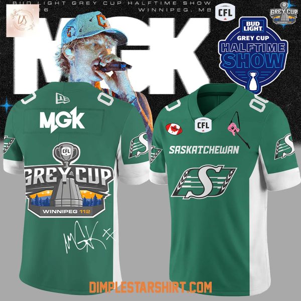 Saskatchewan Roughriders x MGK Grey Cup Football Jersey