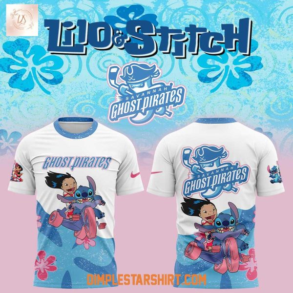 Savannah Ghost Pirates x Lilo And Stich 2025 Hoodie Shirt