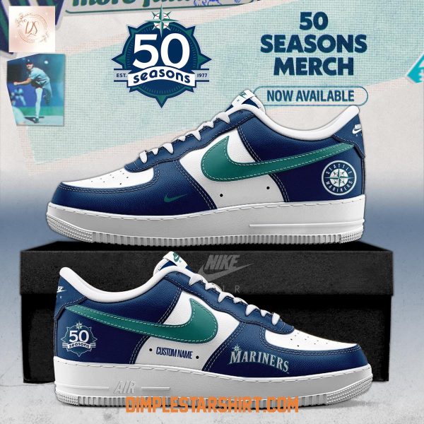 Seattle Mariners 50 Seasons Celebration Air Force 1 Shoes