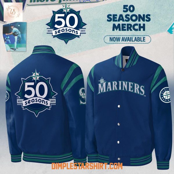 Seattle Mariners 50 Seasons Celebration Baseball Jacket