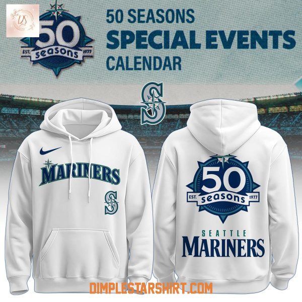 Seattle Mariners 50 Seasons Celebration Special Events Hoodie T Shirt