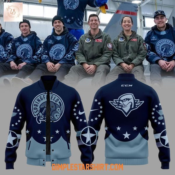 Springfield Thunderbirds Military Appreciation 2025 Baseball Jacket
