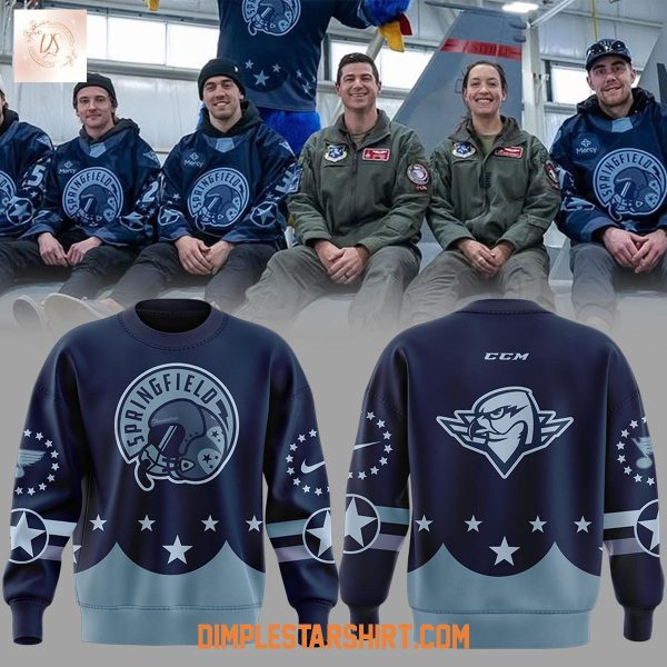 Springfield Thunderbirds Military Appreciation 2025 Hoodie Shirt