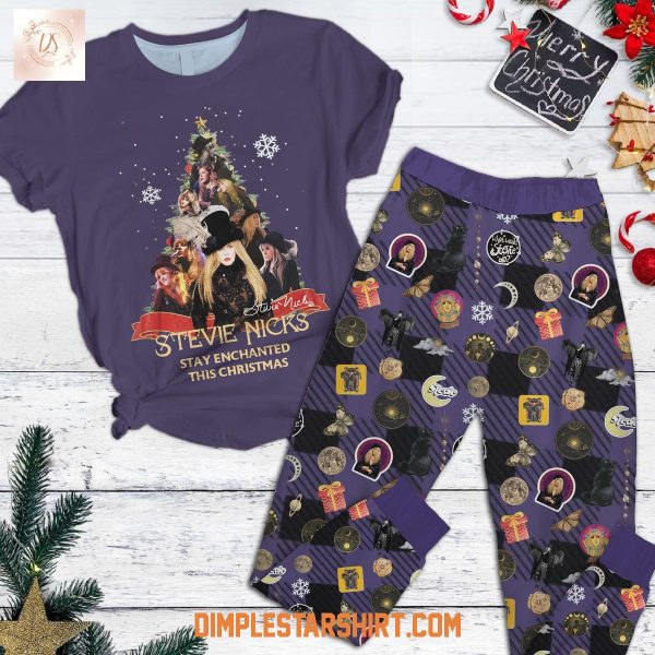 Stevie Nicks Stay Enchanted This Christmas Pajamas Set