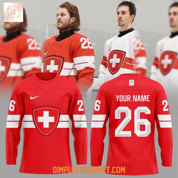 Switzerland Ice Hockey Olympic 2026 Hockey Jersey
