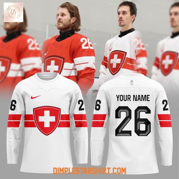 Switzerland Ice Hockey Olympic 2026 Hockey Jersey