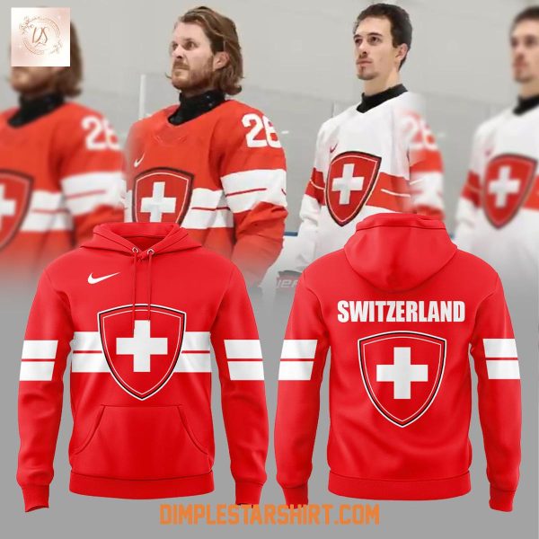 Switzerland Ice Hockey Olympic 2026 Hoodie T Shirt