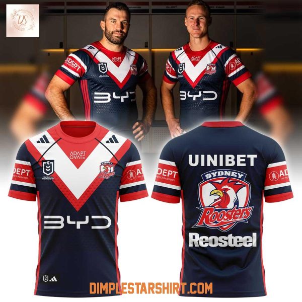 Sydney Roosters Brandon Wheat Kings Tri colours Three Stripes Hoodie T Shirt