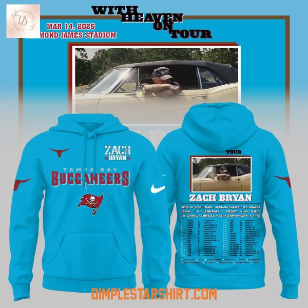 Tampa Bay Buccaneers x Zach Bryan With Heaven On Tour Hoodie T Shirt