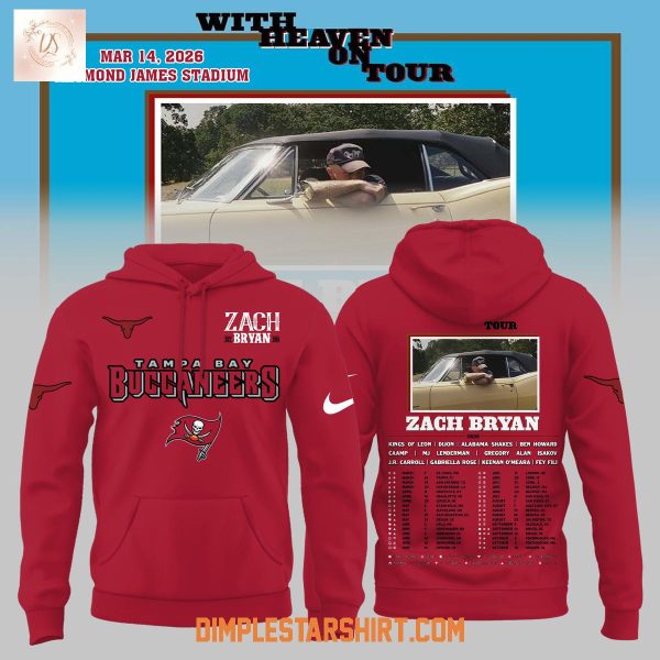 Tampa Bay Buccaneers x Zach Bryan With Heaven On Tour Hoodie T Shirt