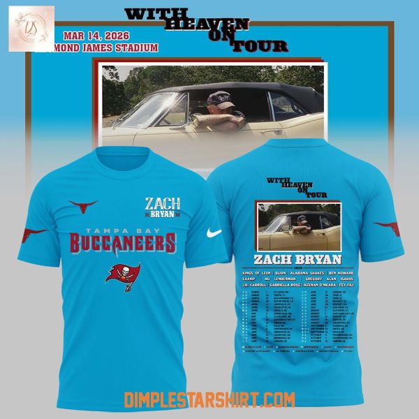 Tampa Bay Buccaneers x Zach Bryan With Heaven On Tour Hoodie T Shirt