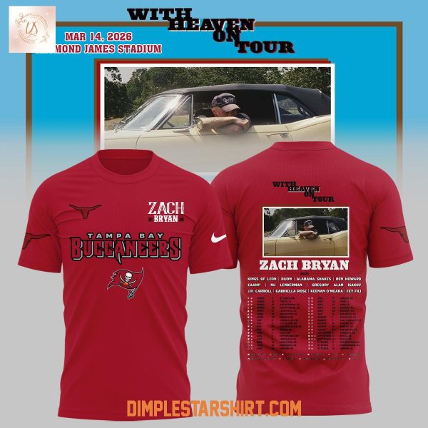 Tampa Bay Buccaneers x Zach Bryan With Heaven On Tour Hoodie T Shirt