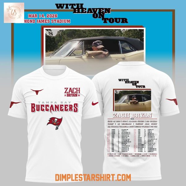Tampa Bay Buccaneers x Zach Bryan With Heaven On Tour Hoodie T Shirt