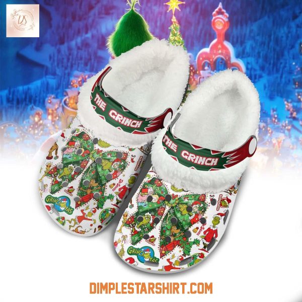 The Grinch x Christmas Fleece Crocs Clogs