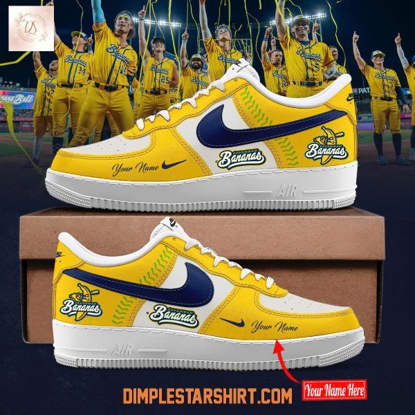 The Savannah Bananas 2025 Air Force 1 Shoes