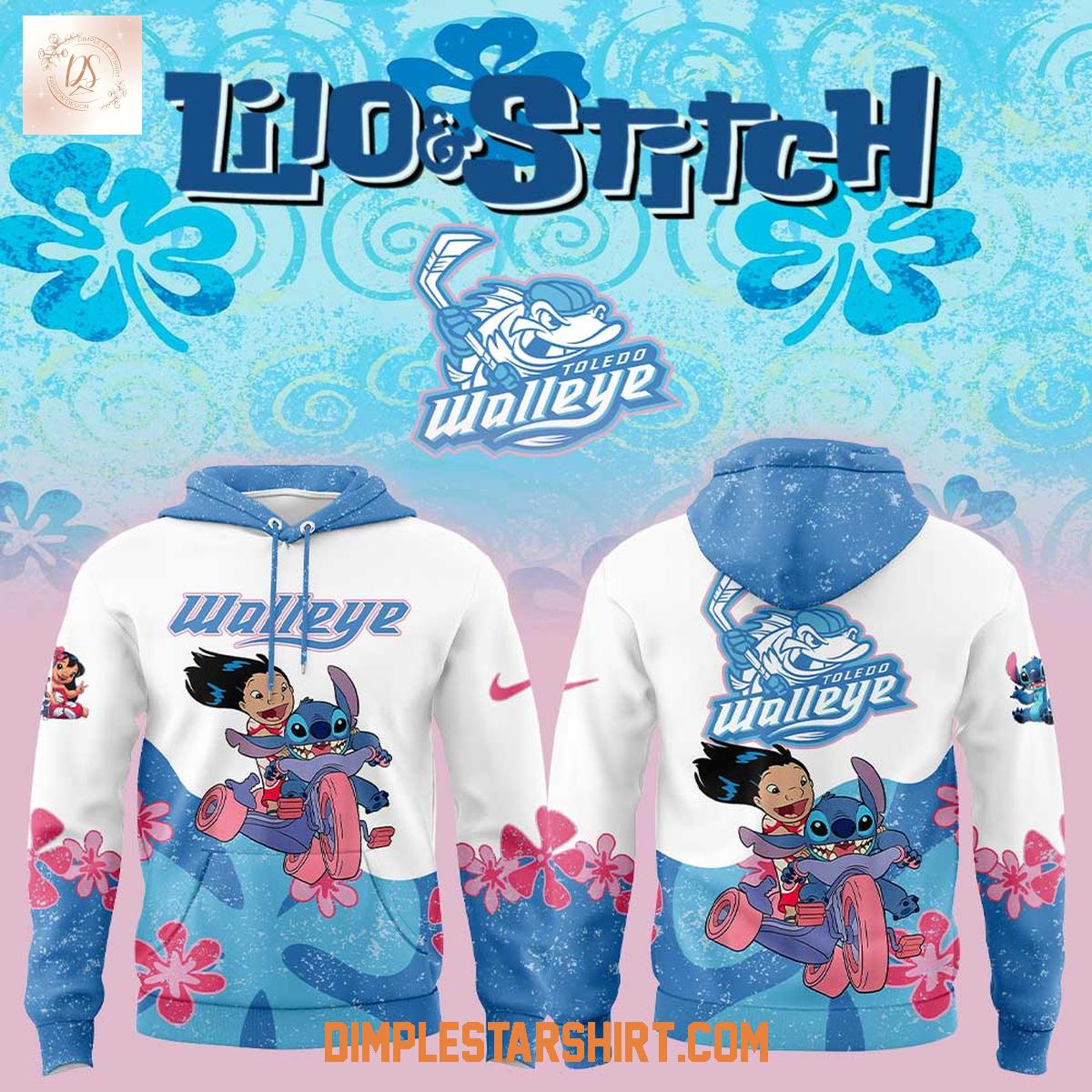 Toledo Walleye x Lilo And Stich 2025 Hoodie Shirt Toledo Walleye x Lilo And Stich 2025 Hoodie Shirt