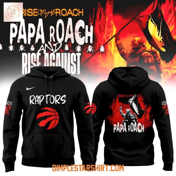 Toronto Raptors x Papa Roach Rise Of The Roach Tour 2025 Hoodie Shirt